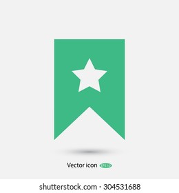 star icon, Flat pictograph icon