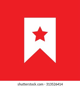 star icon, Flat pictograph icon