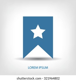 star icon, Flat pictograph icon
