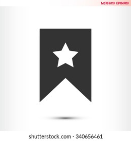 star icon, Flat pictograph icon