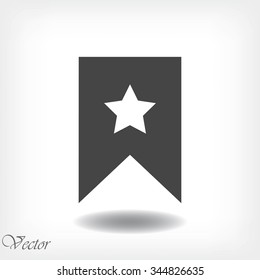 star icon, Flat pictograph icon