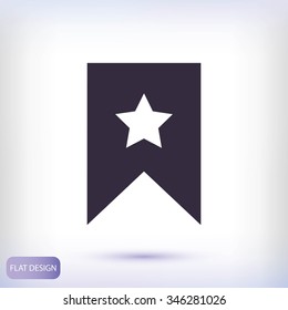star icon, Flat pictograph icon