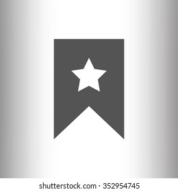 star icon, Flat pictograph icon