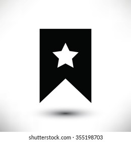 star icon, Flat pictograph icon
