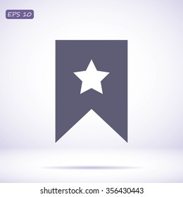 star icon, Flat pictograph icon