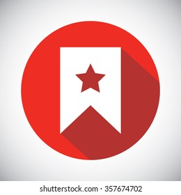star icon, Flat pictograph icon