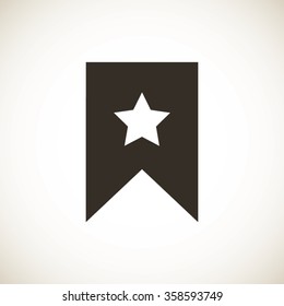 star icon, Flat pictograph icon