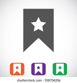 star icon, Flat pictograph icon