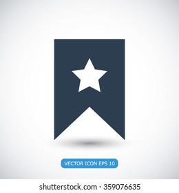 star icon, Flat pictograph icon