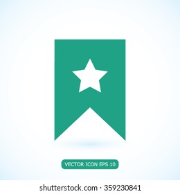star icon, Flat pictograph icon