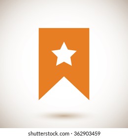 star icon, Flat pictograph icon