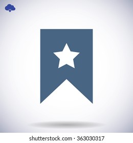 star icon, Flat pictograph icon