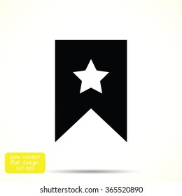 star icon, Flat pictograph icon