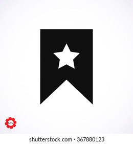 star icon, Flat pictograph icon