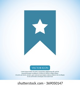 star icon, Flat pictograph icon