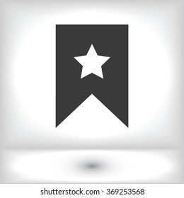 star icon, Flat pictograph icon