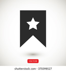 star icon, Flat pictograph icon