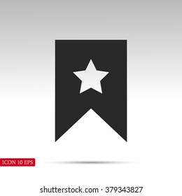 star icon, Flat pictograph icon