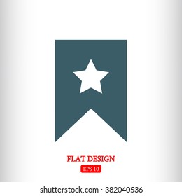 star icon, Flat pictograph icon