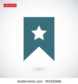 star icon, Flat pictograph icon