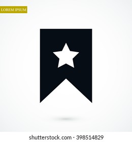 star icon, Flat pictograph icon