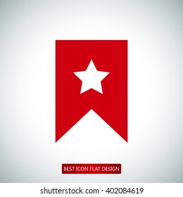 star icon, Flat pictograph icon