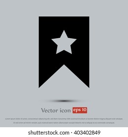 star icon, Flat pictograph icon