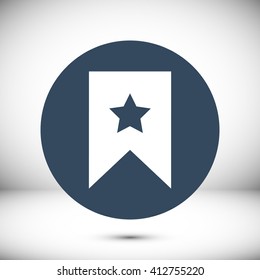 star icon, Flat pictograph icon