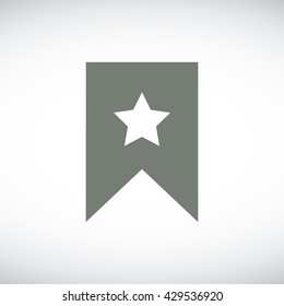 star icon, Flat pictograph icon