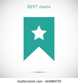 star icon, Flat pictograph icon