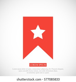 star icon, Flat pictograph icon, vector best flat icon, EPS