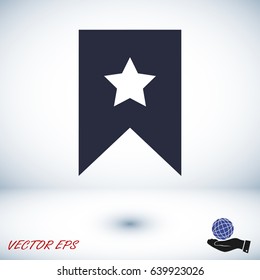 star icon, Flat pictograph icon, vector best flat icon, EPS