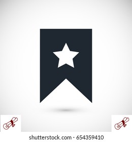 star icon, Flat pictograph icon, vector best flat icon, EPS