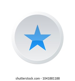 Star icon. Flat star sign isolated icon sign vector