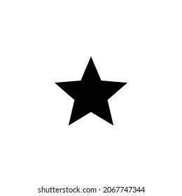 icono de estrella. Diseño de estilo plano aislado en un fondo blanco. Ilustración del vector