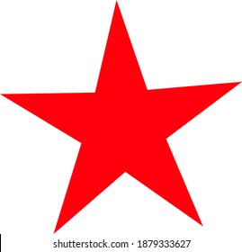 Star-Symbol mit flachem Stil. Einzeln Vektorsternsymbol auf weißem Hintergrund.