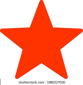 Icono de estrella con estilo plano sobre fondo blanco. Ilustraciones aisladas de iconos de estrellas vectoriales, estilo sencillo.