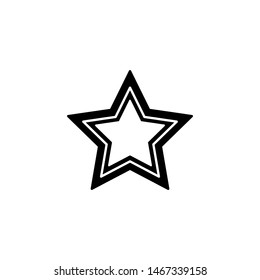 Star icon. Flat icon star symbol Vector Logo Template