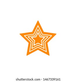 Star icon. Flat icon star symbol Vector Logo Template