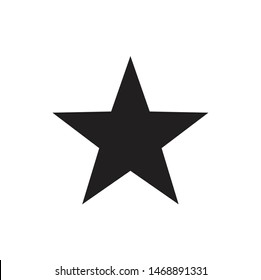 Star icon. Flat icon star symbol Vector Logo Template.