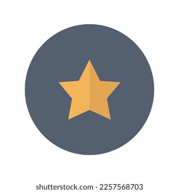 Icono de estrella, ilustración de vector plano para interfaz web y móvil, EPS 10