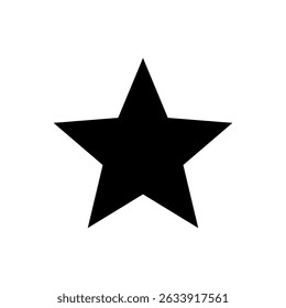 Star Icon. Flat Vector Symbol for Rating, Favorite, and Decoration.