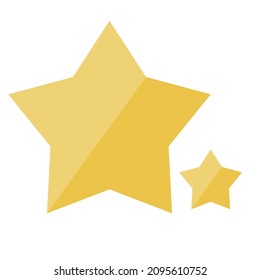 Star icon with glossy 2. Vector.