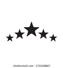 star icon glyph style design 