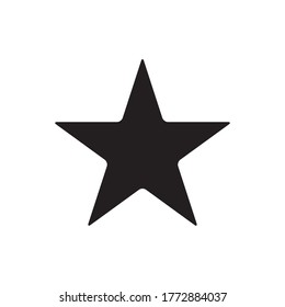 star icon glyph style design