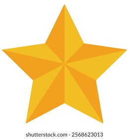 Star icon, gold yellow two color style shape rank or rating idea concept vector. Trendy design graphic sign illustration for web, mobile, app, UI, logo, game, stamp, label symbol isolated background.