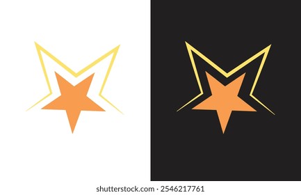 star icon, golden symbol, star vector sign. golden star icon.
