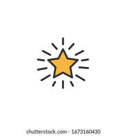 Sternsymbol für Grafikdesign-Projekte