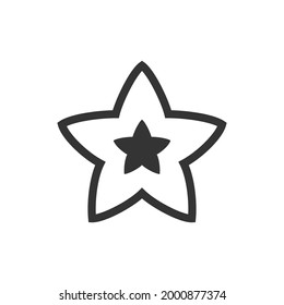 Vorlage für Sternsymbol-Grafikdesign einzeln