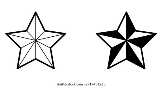 Icono de estrella Icono de ilustración gráfica Vector